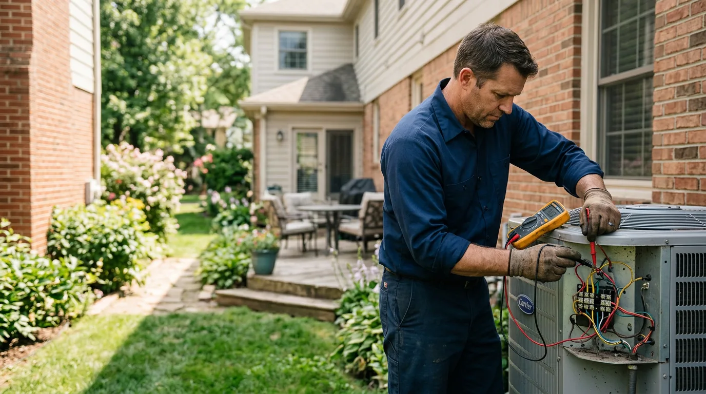 HVAC technician working near Bellwood, IL
